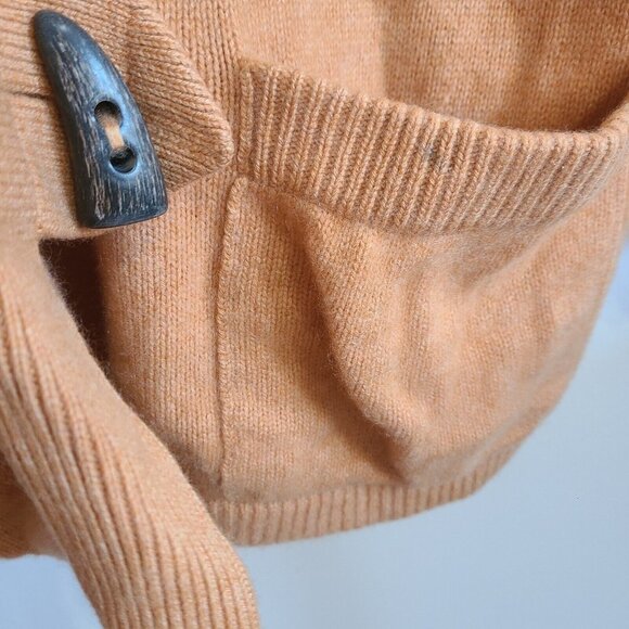 Avon Celli Italy Women's Cardigan Cashmere Sweater Size 44 Vintage Orange - Picture 8 of 11